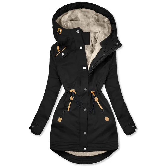 Women's Cozy Weatherproof Parka Jacket
