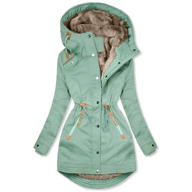 Women's Cozy Weatherproof Parka Jacket