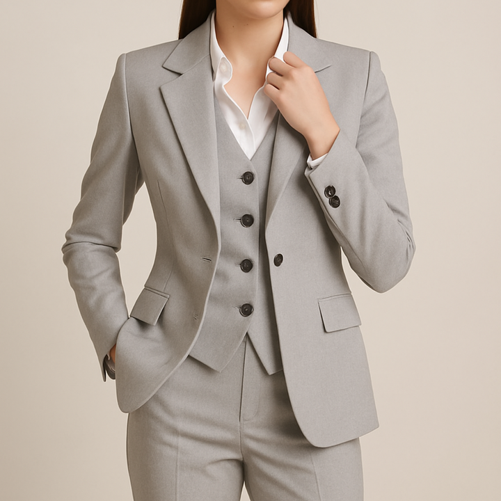 Women’s Classic Tailored 3-Piece Suit Set