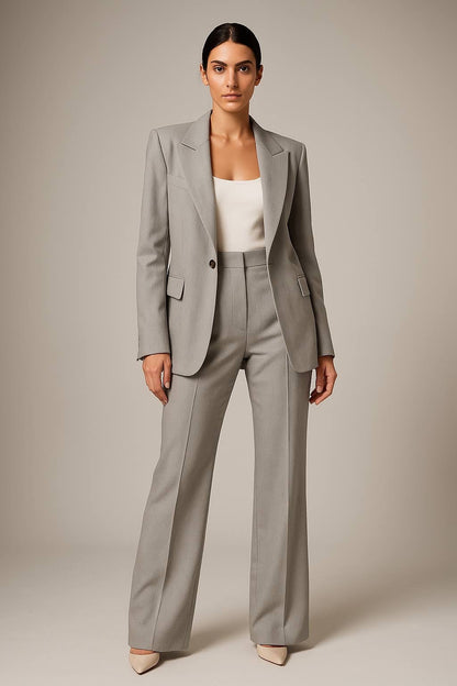 Women's Blazer and Trousers Two Piece Suit-Omni Prime Goods