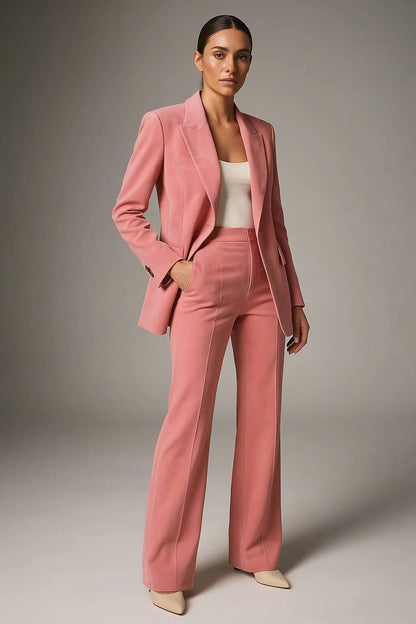 Women's Blazer and Trousers Two Piece Suit-Omni Prime Goods