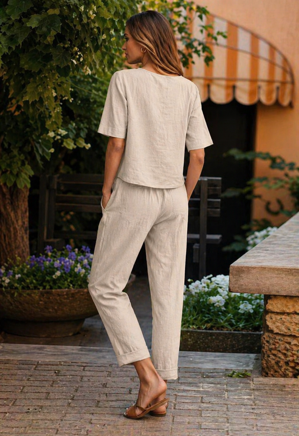 Women's Boat Neck Two Piece Matching Set-Omni Prime Goods