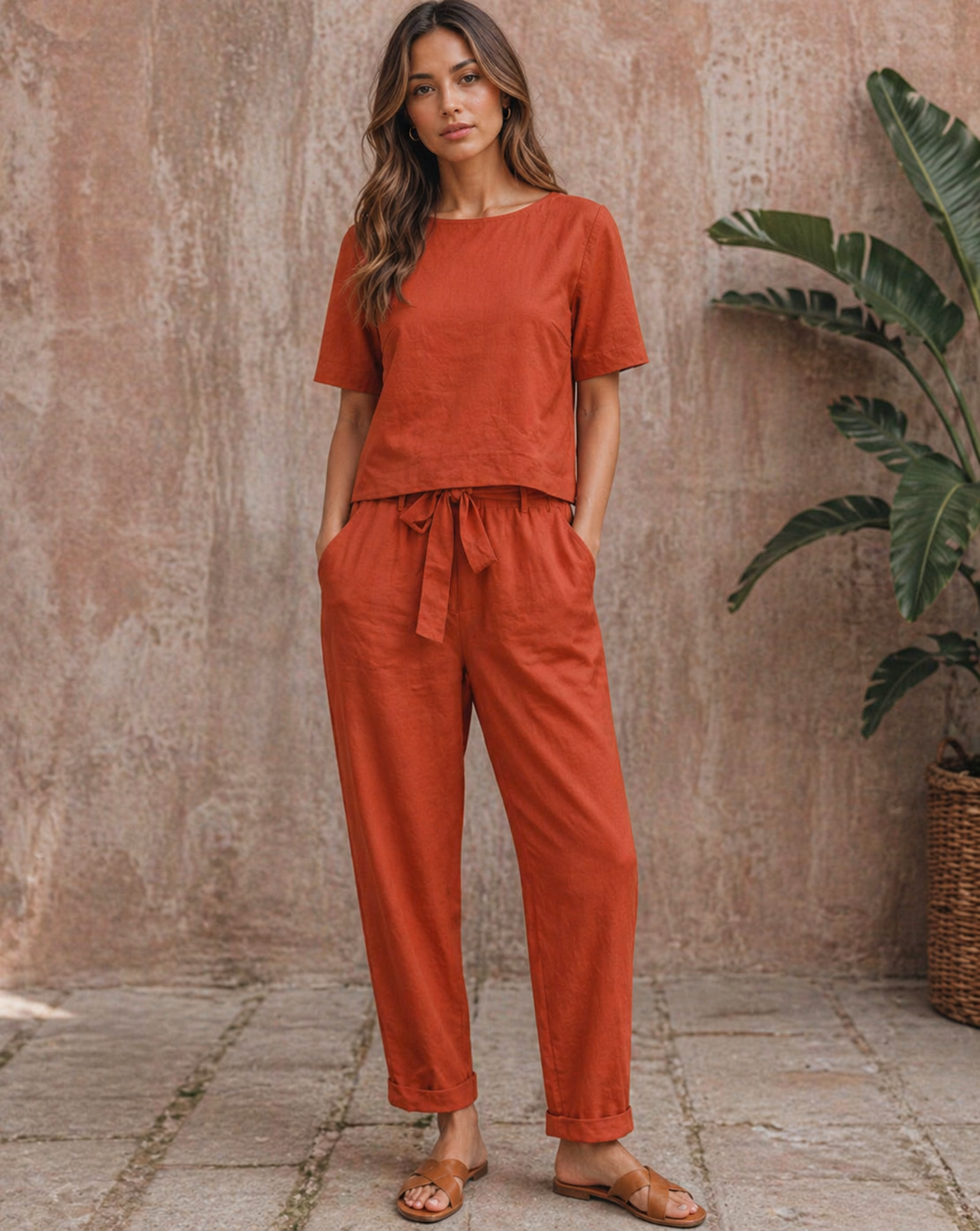 Women's Boat Neck Two Piece Matching Set-Omni Prime Goods