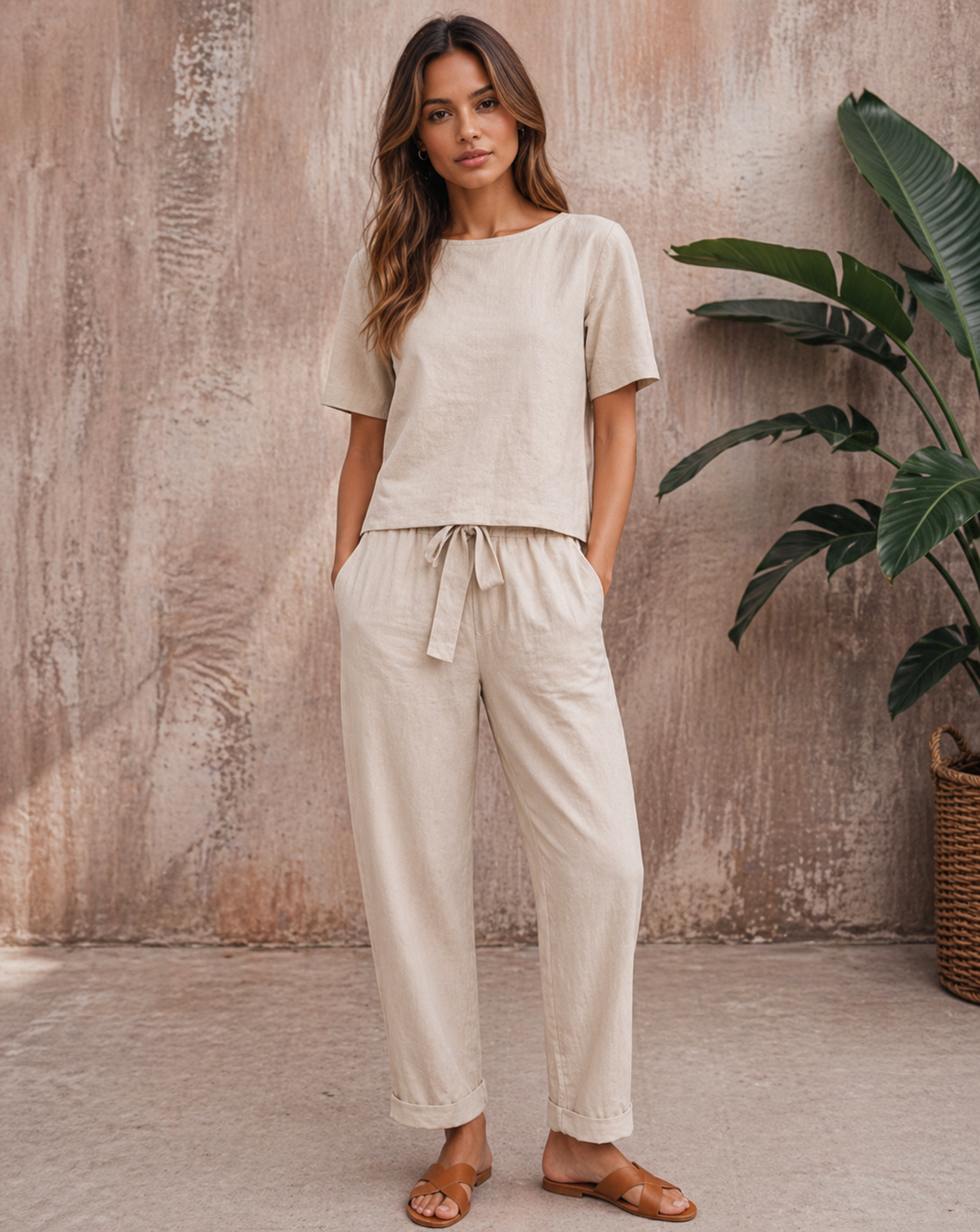 Women's Boat Neck Two Piece Matching Set-Omni Prime Goods