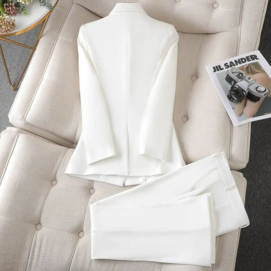 Women's Chic Blazer and Trouser Set-Omni Prime Goods