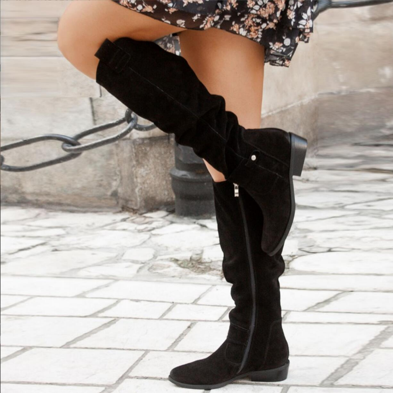 Women's Chic Versatile Knee High Boots-Omni Prime Goods