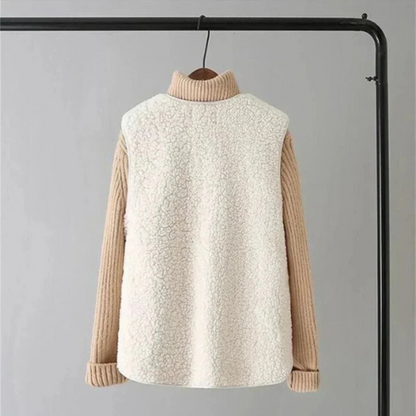 Women's Cozy Sleeveless Vest with Sheepskin Effect - Light and Warm-Omni Prime Goods
