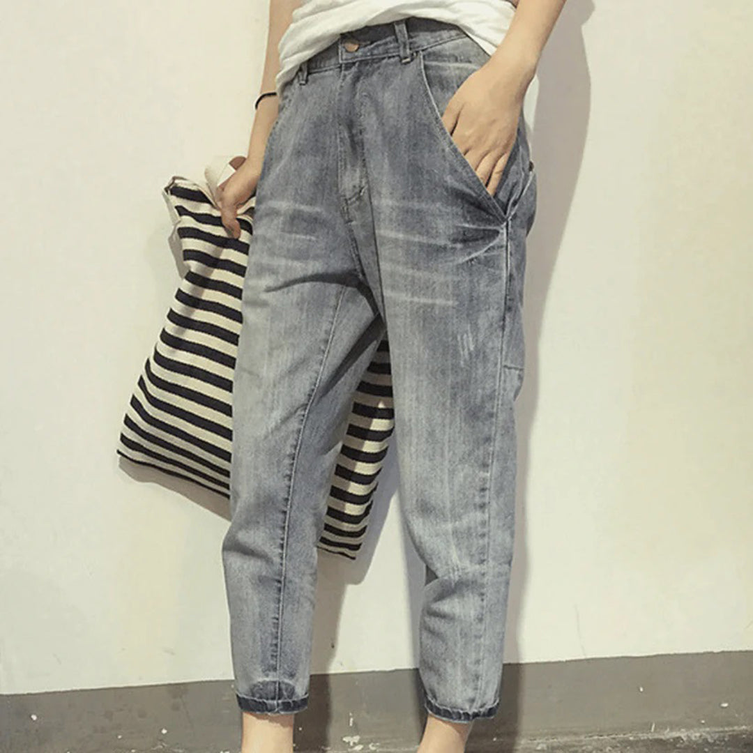 Women's Cropped Jeans-Omni Prime Goods