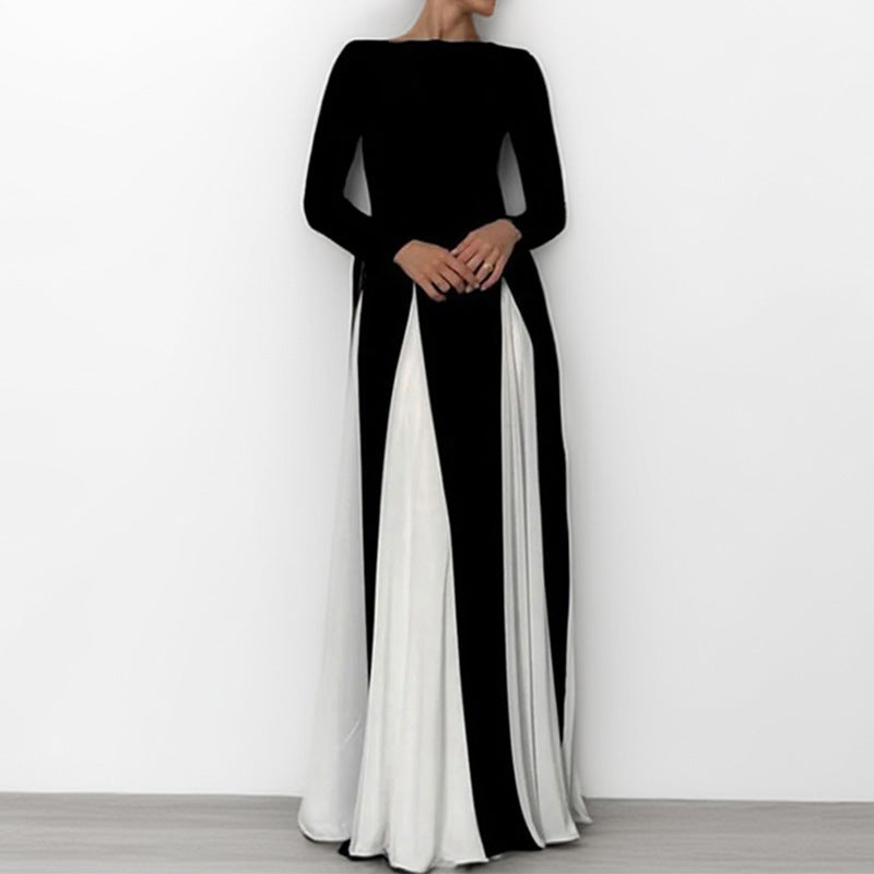 Women's Elegant A-Line High Slit Maxi Dress - Sleeveless Formal Gown-Omni Prime Goods