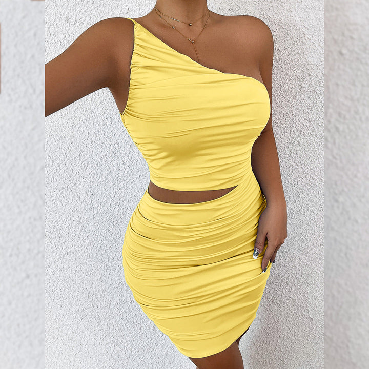Women's Elegant Solid Color Cut Out Bodycon Midi Dress-Omni Prime Goods