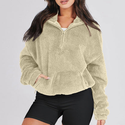 Women's Half-Zip Sweater-Omni Prime Goods
