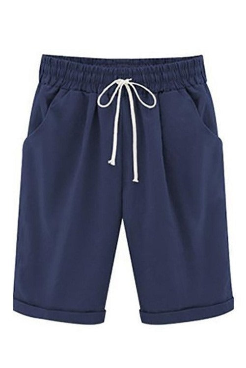 Women's High Rise Loose Drawstring Summer Shorts-Omni Prime Goods