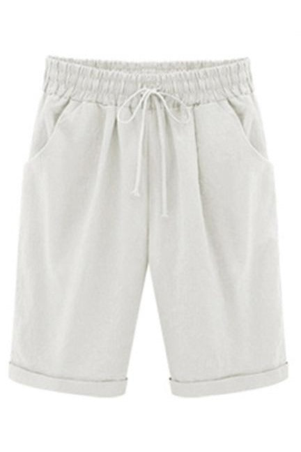 Women's High Rise Loose Drawstring Summer Shorts-Omni Prime Goods