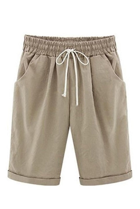 Women's High Rise Loose Drawstring Summer Shorts-Omni Prime Goods