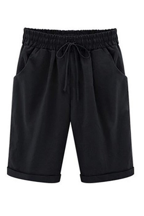 Women's High Rise Loose Drawstring Summer Shorts-Omni Prime Goods