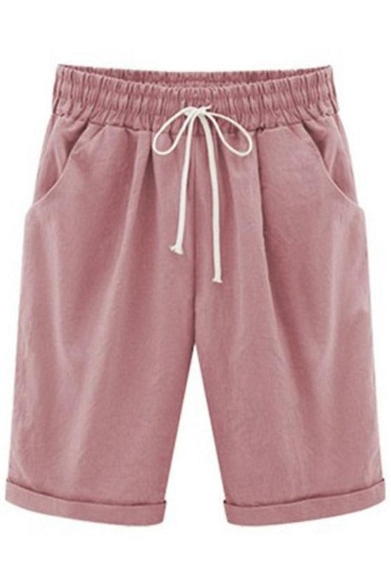 Women's High Rise Loose Drawstring Summer Shorts-Omni Prime Goods