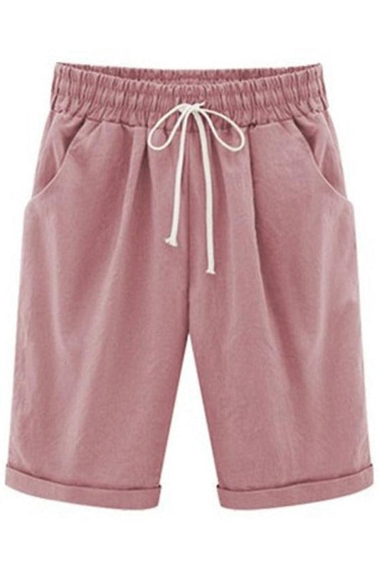 Women's High Rise Loose Drawstring Summer Shorts-Omni Prime Goods