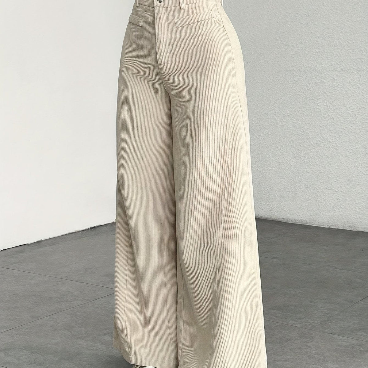 Women's High-Waisted Wide Leg Trousers-Omni Prime Goods