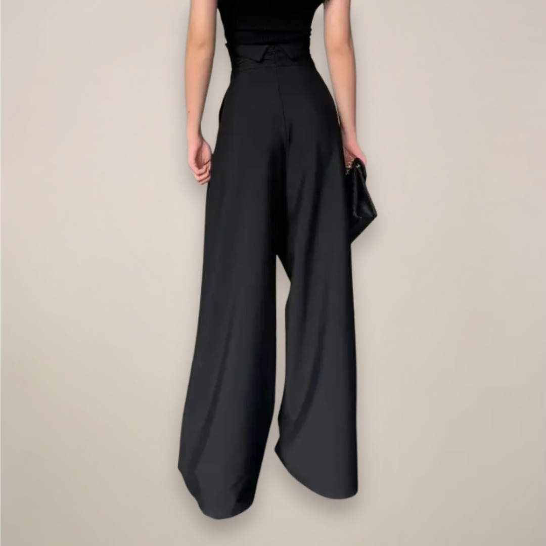 Women's High-Waisted Wide Leg Work Trousers