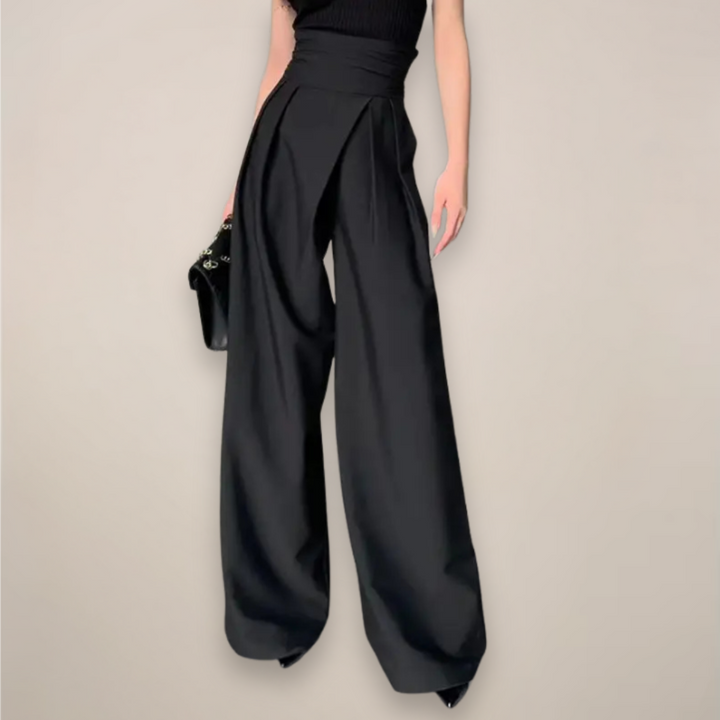Women's High-Waisted Wide Leg Work Trousers
