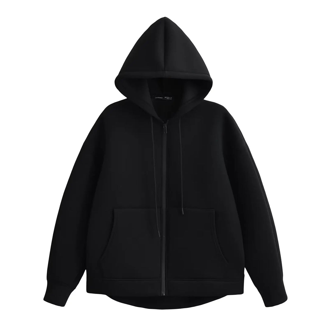 Women's Hooded Zip-Up Casual Sweater-Omni Prime Goods