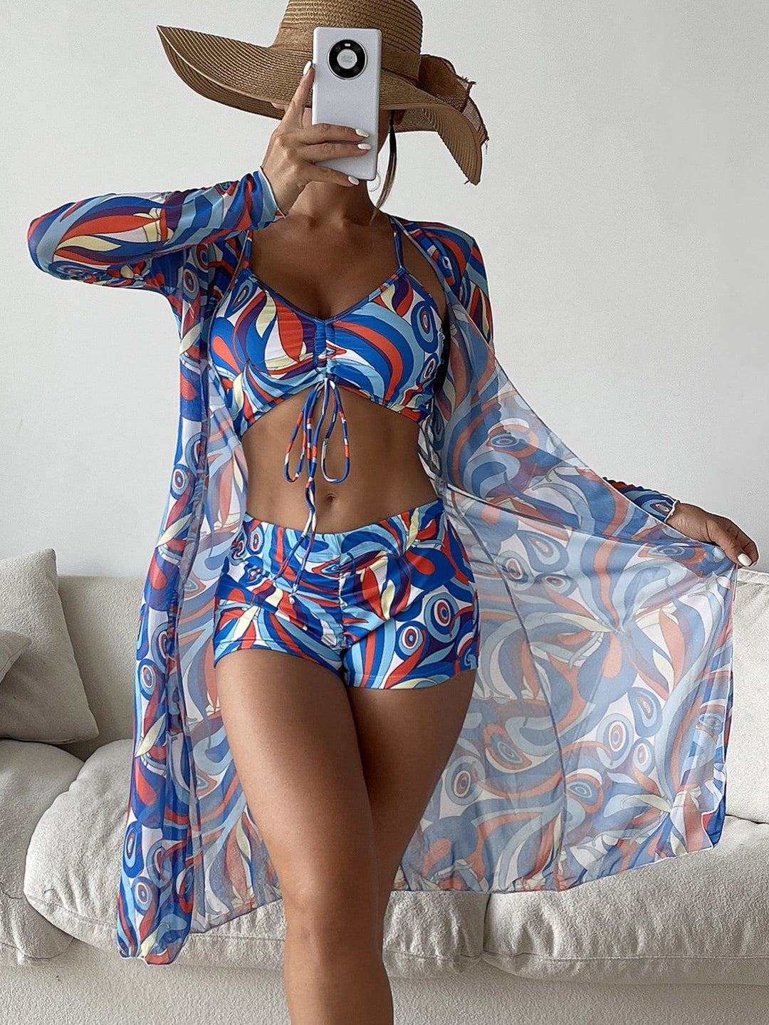 Women's Lightweight 3 Piece Bikini Set - Summer Beach Swimwear-Omni Prime Goods