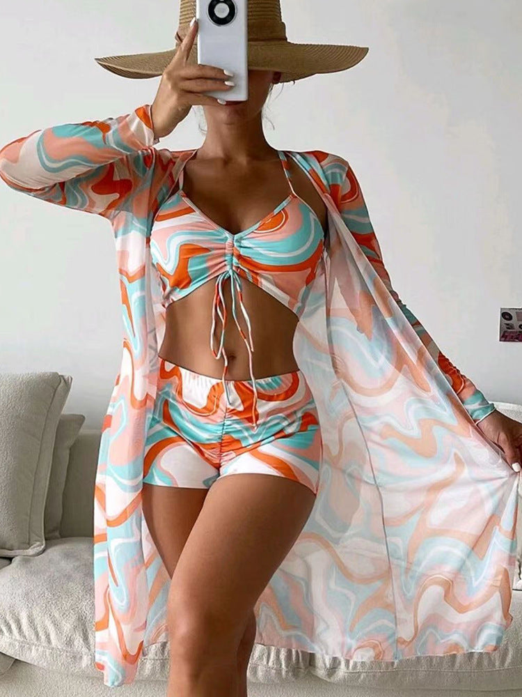 Women's Lightweight 3 Piece Bikini Set - Summer Beach Swimwear-Omni Prime Goods