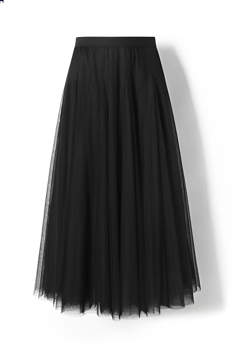 Women's Pleated Midi Skirt in Mesh Fabric-Omni Prime Goods