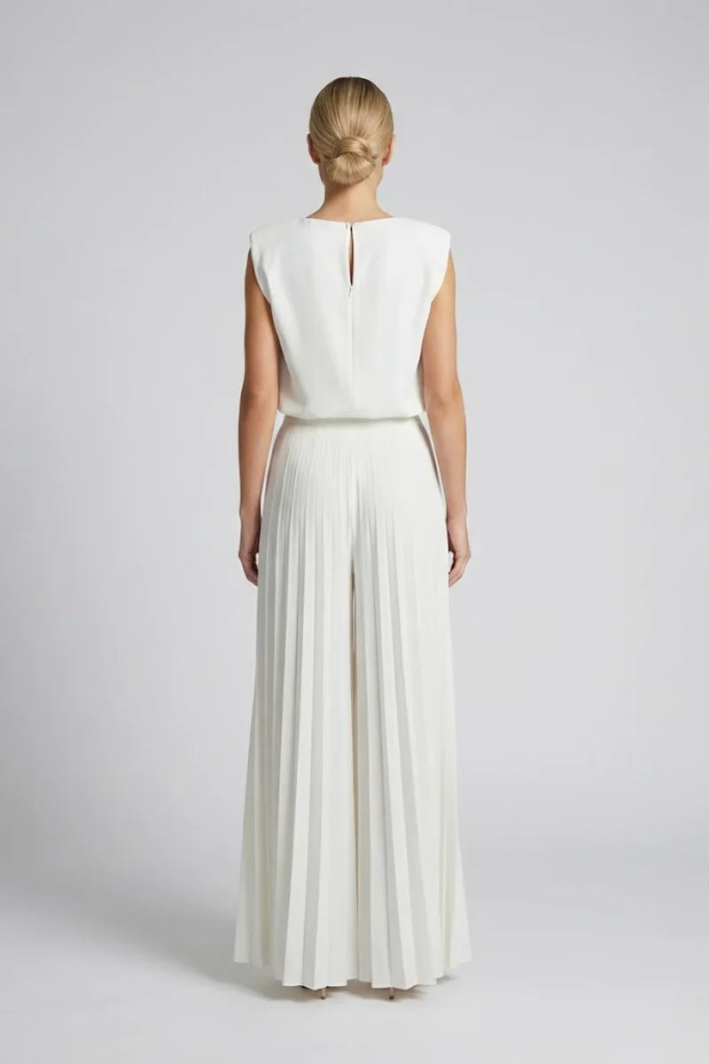 Women's Round Neck Sleeveless Matching Set Outfit-Omni Prime Goods