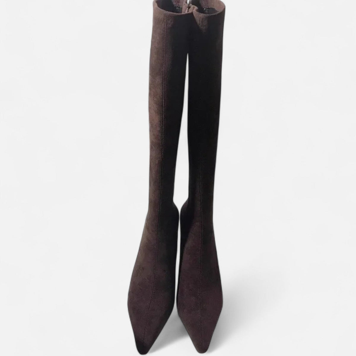 Women’s Slim-Fit Over-the-Knee Heeled Boots-Omni Prime Goods