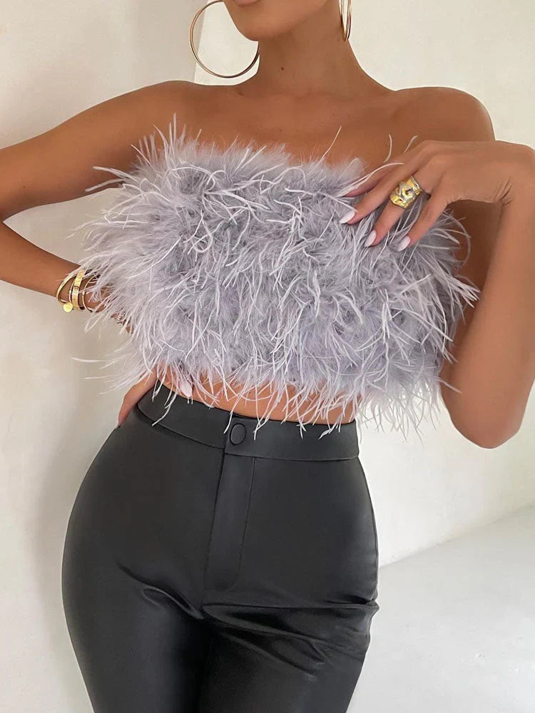 Women's Strapless Summer Party Top-Omni Prime Goods