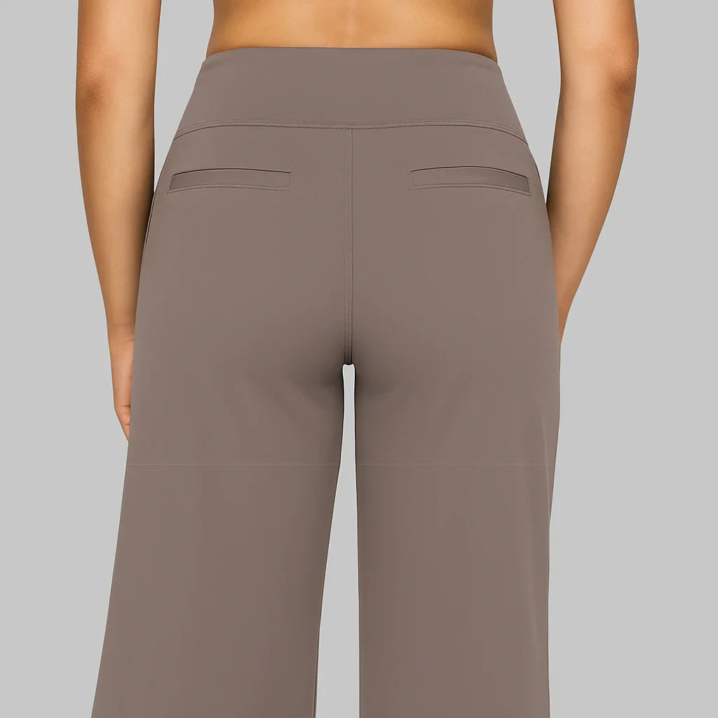 Women's Stretch High Rise Tapered Dress Pants-Omni Prime Goods