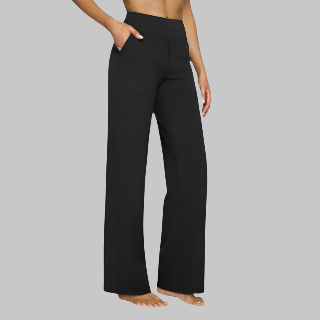 Women's Stretch High Rise Tapered Dress Pants-Omni Prime Goods