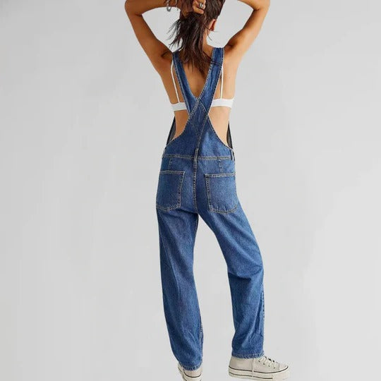 Women's Stylish Denim Jumpsuit-Omni Prime Goods