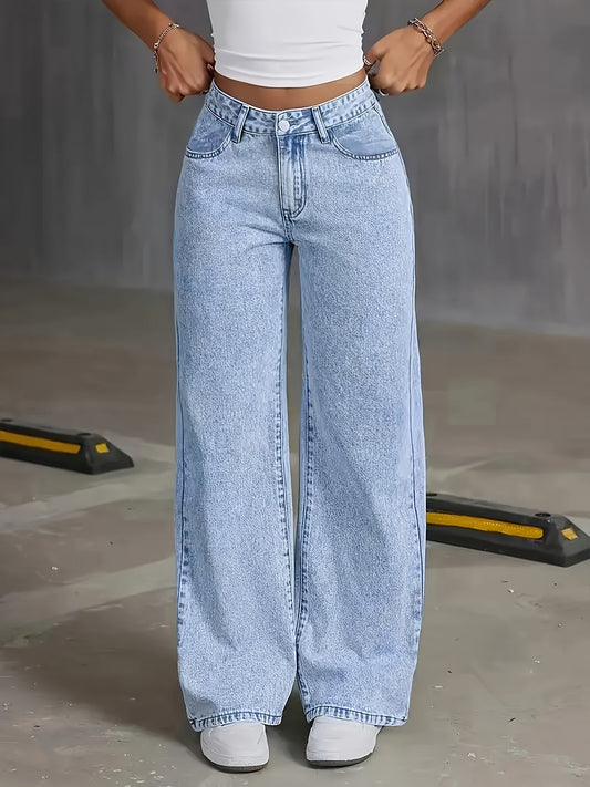 Women's Stylish Wide Leg Trousers in Red-Omni Prime Goods