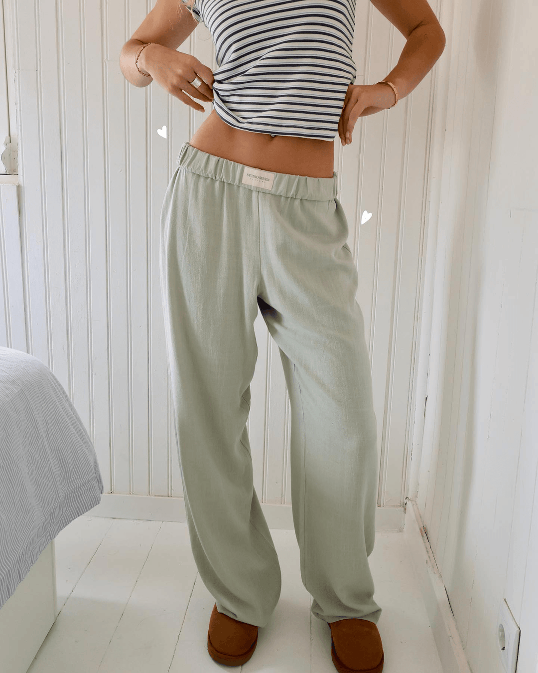 Women's Summer Trousers with Elastic Waistband-Omni Prime Goods