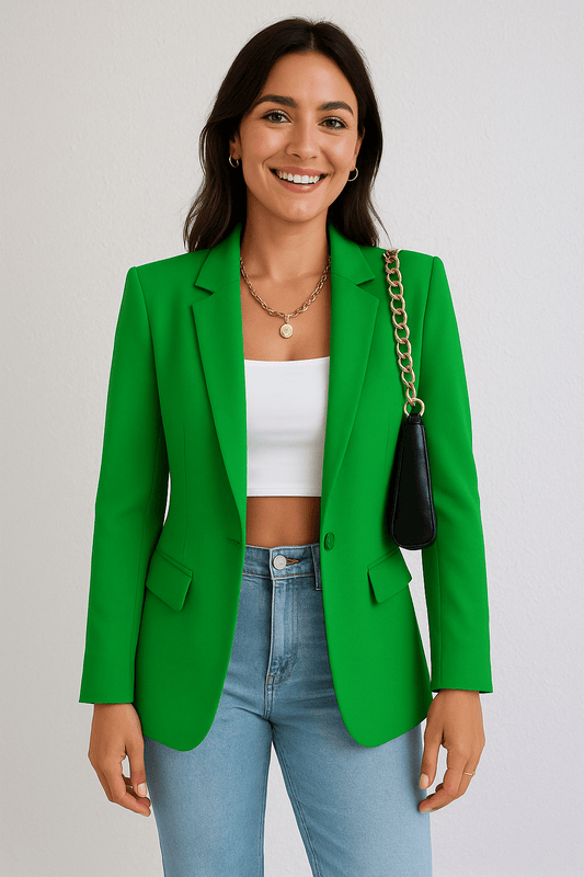 Women’s Tailored Fashion Blazer | Versatile Chic Outerwear-Omni Prime Goods
