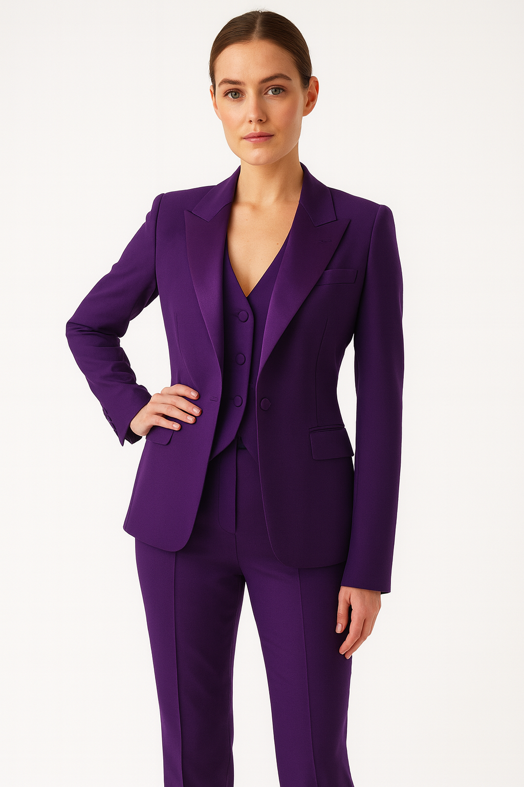 Women's Tailored Three-Piece Suit | Chic and Elegant Outfit