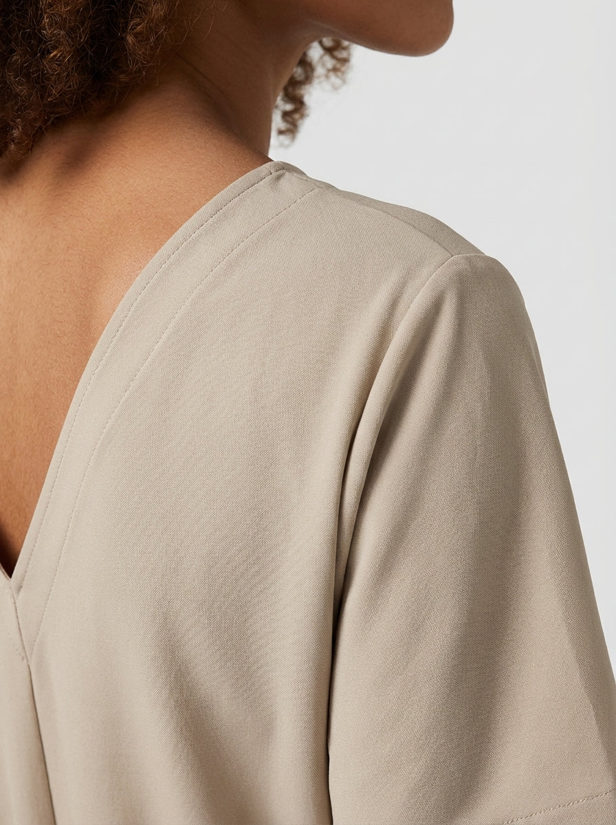 Women's V Neck Wrap Wide Leg Jumpsuit-Omni Prime Goods