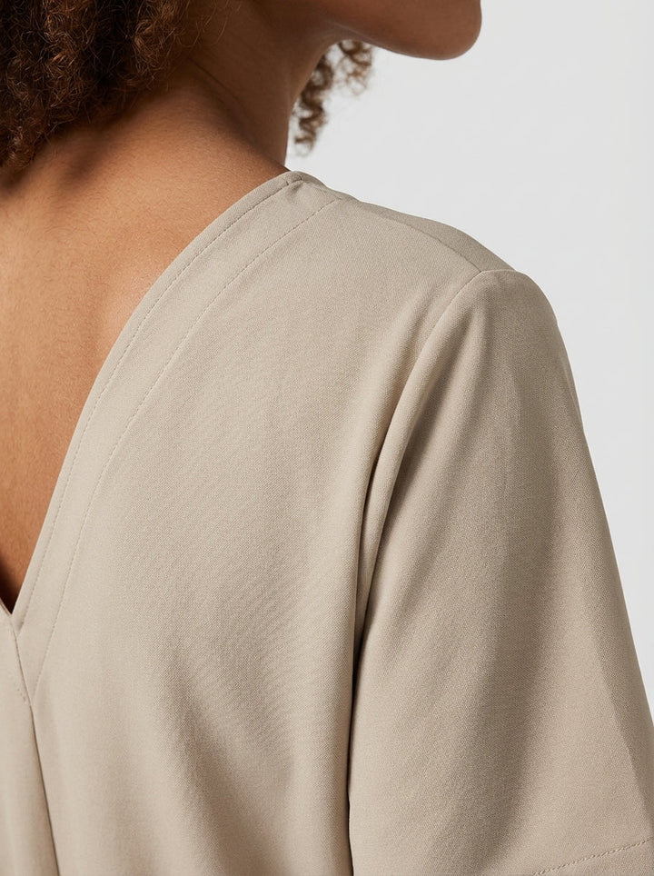 Women's V Neck Wrap Wide Leg Jumpsuit-Omni Prime Goods