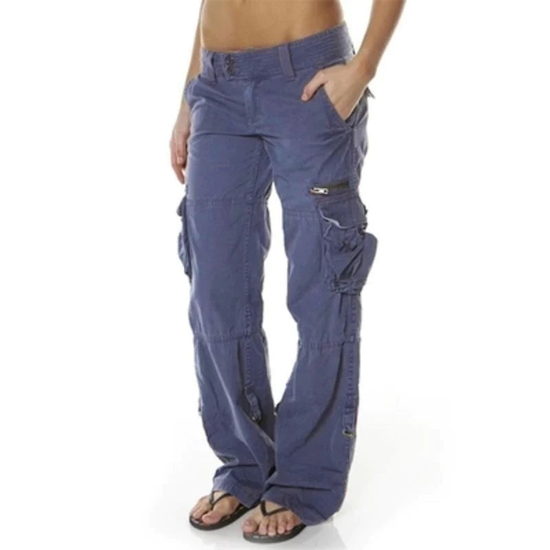 Women's Versatile Multi-Pocket Utility Cargo Pants-Omni Prime Goods