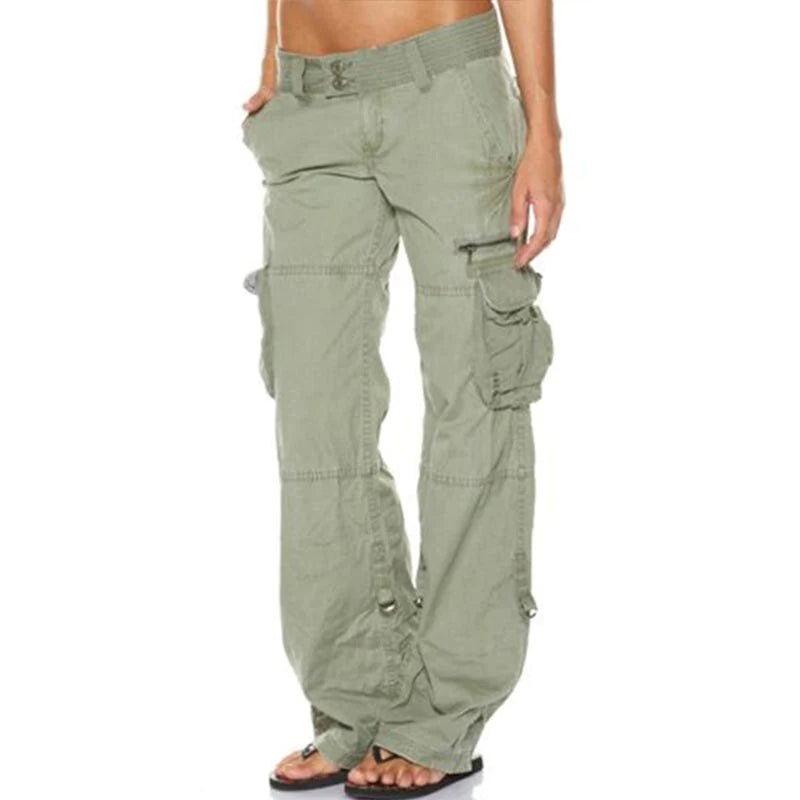 Women's Versatile Multi-Pocket Utility Cargo Pants-Omni Prime Goods
