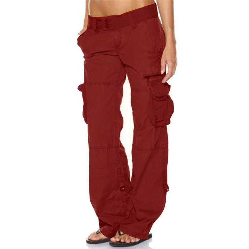Women's Versatile Multi-Pocket Utility Cargo Pants-Omni Prime Goods