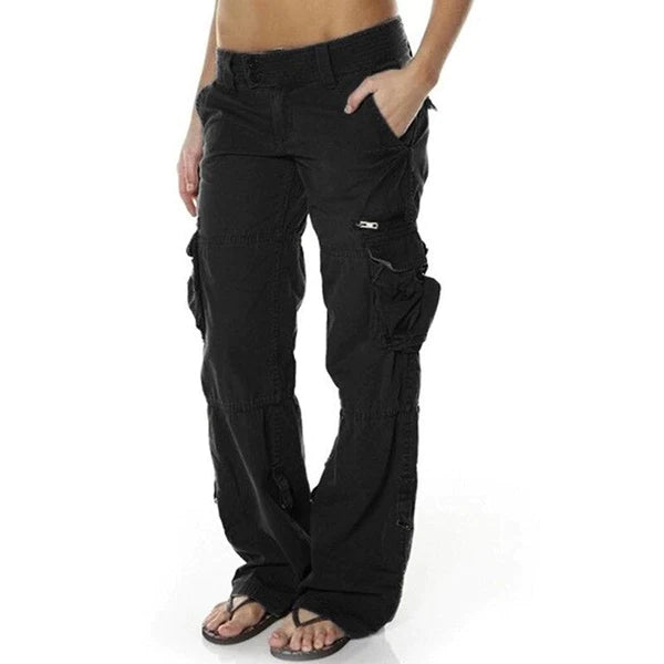 Women's Versatile Multi-Pocket Utility Cargo Pants-Omni Prime Goods