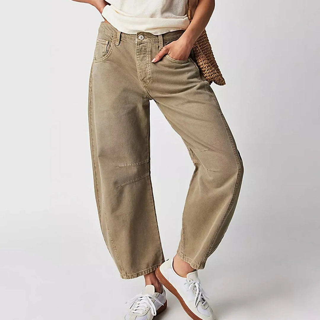 Women's Vintage Wide-Leg Denim Jeans-Omni Prime Goods