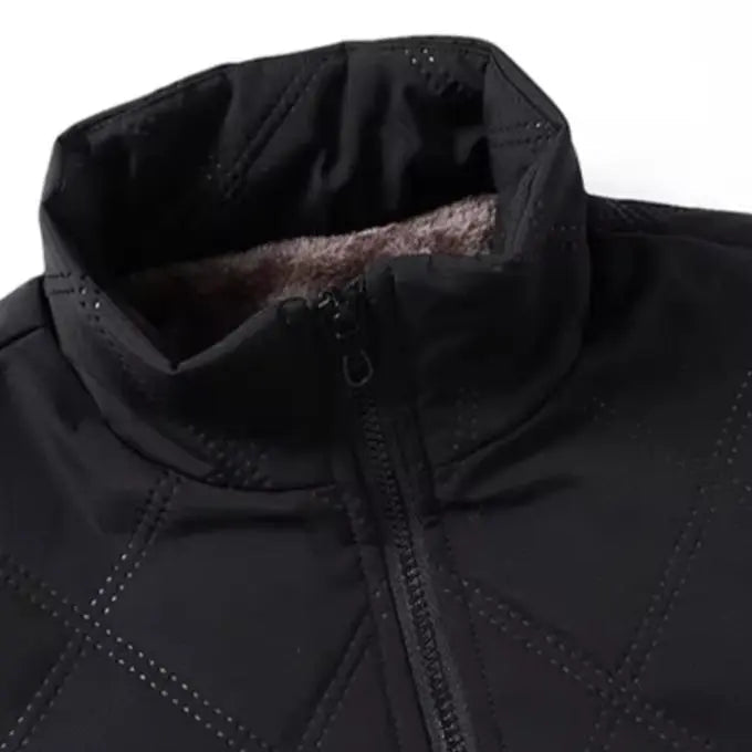 Men's Windproof Winter Jacket with Fleece Lining