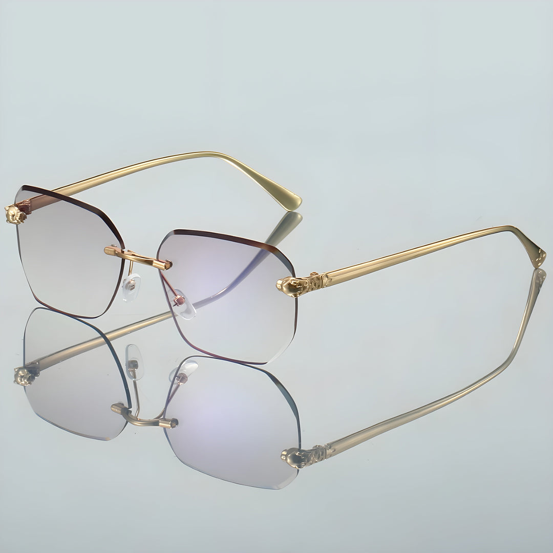 Men's Frameless Sunglasses for Stylish Eye Protection