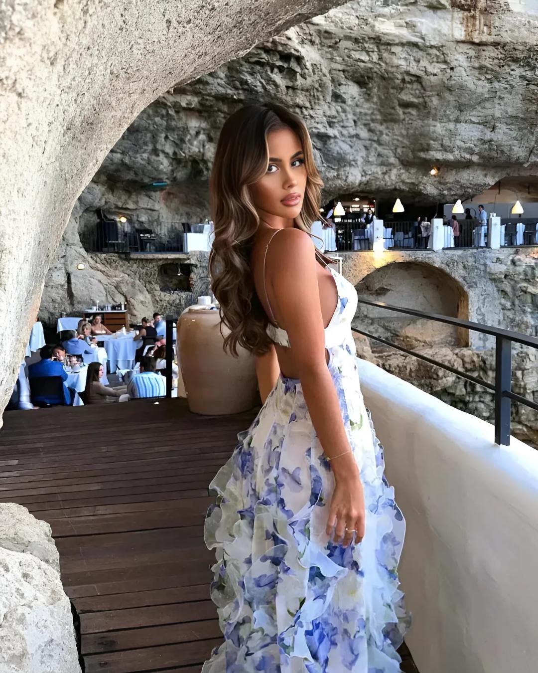 Xiariza | Emma | Women's Floral Ruffle Maxi Dress