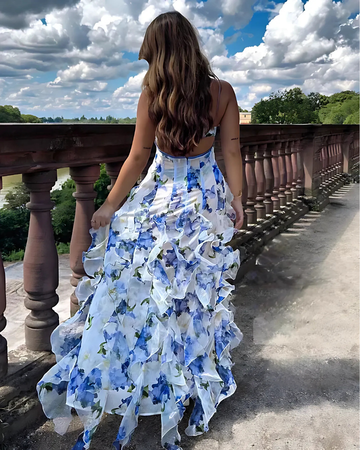 Xiariza | Emma | Women's Floral Ruffle Maxi Dress