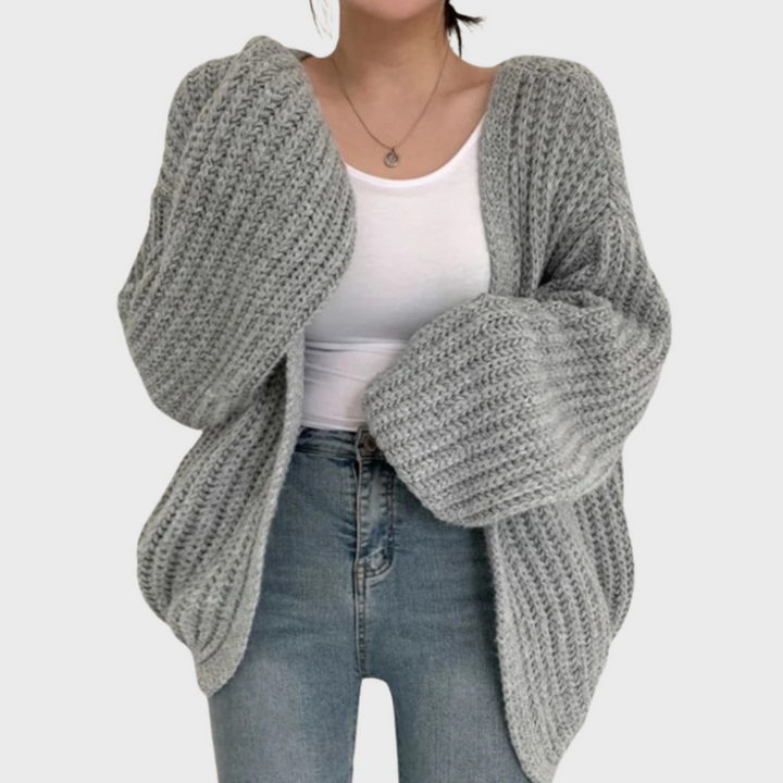 Women's Classic Lantern Sleeve Cardigan